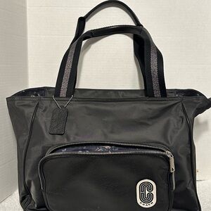 Coach block Court Nylon an leather tote/bag
